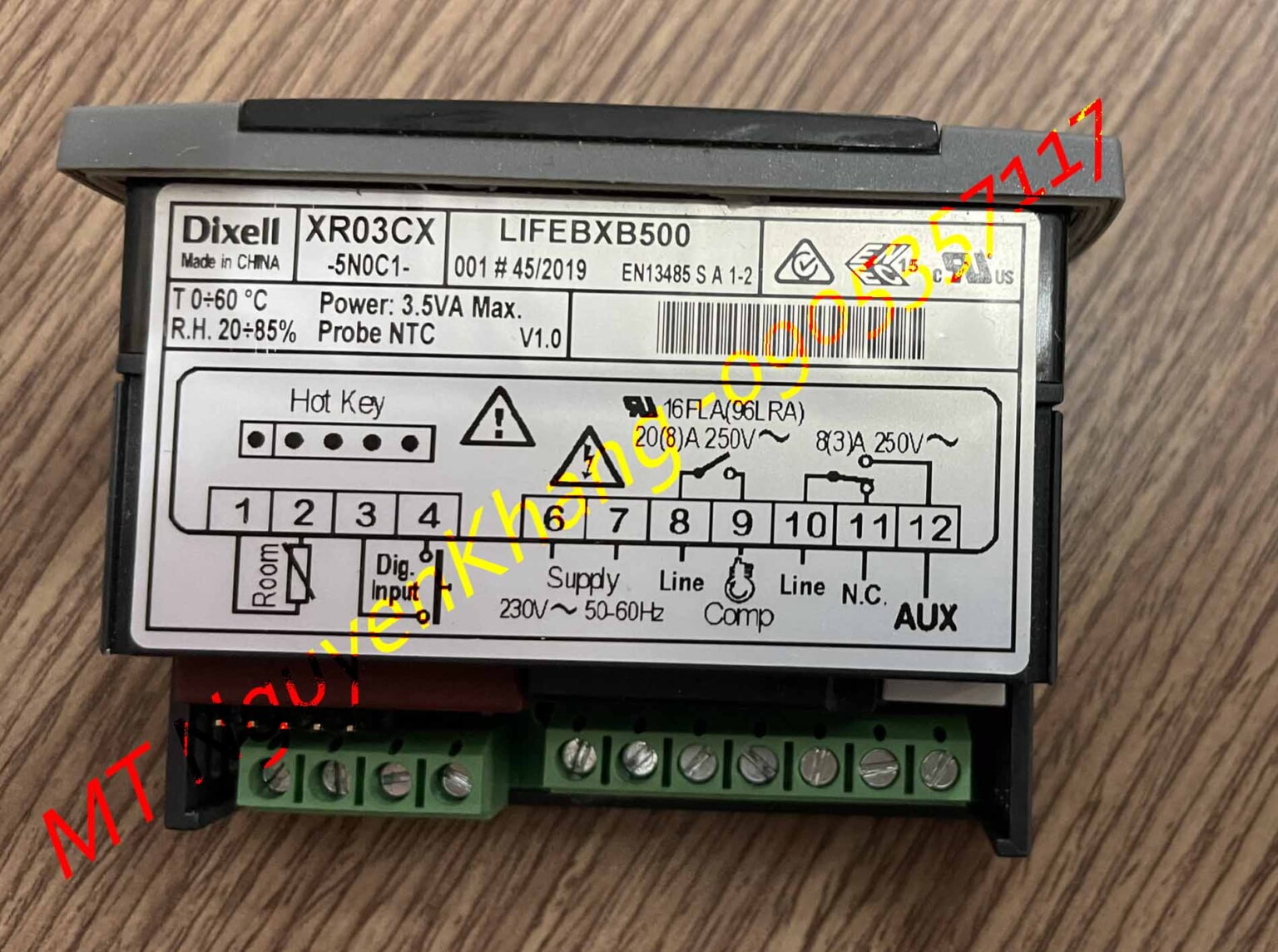 Dixell XR03CX Điều khiển nhiệt độ Điện Lạnh Nguyên Khang